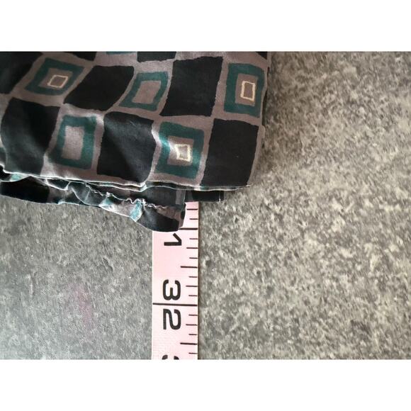 Vtg 90s CHIAMARE 100% Silk Shirt Mens Size Large Geometric Retro Button Up Shirt - Picture 7 of 8